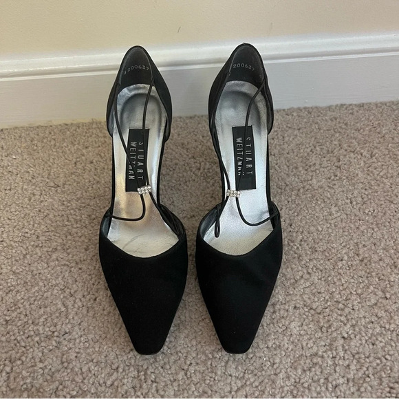 Stuart Weitzman Strappy Black Heels - Picture 2 of 9